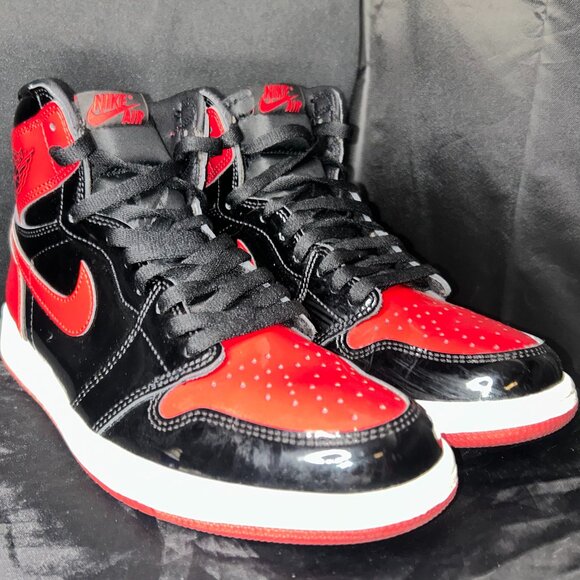 Air Jordan 1 Retro High OG Patent Bred – Mens Size 10 - Picture 1 of 9